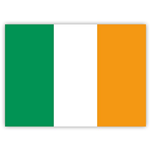 10 pegatinas de bandera irlandesa para coches, portátiles, ventanas, equipaje (7,4 x 5,2 cm)