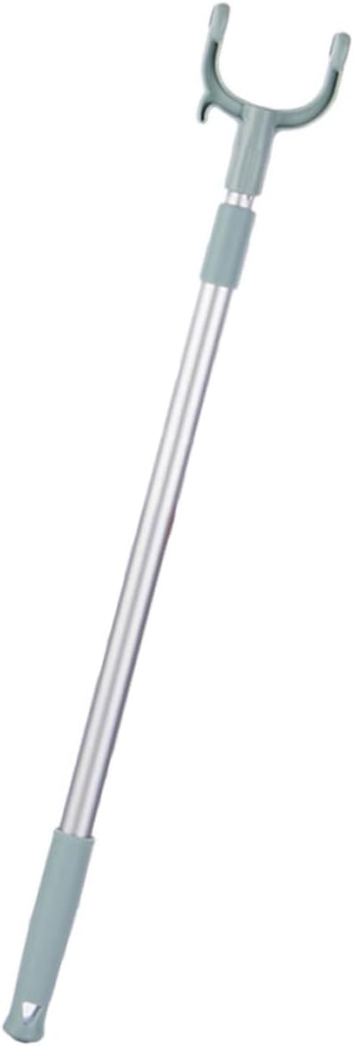 Zerodeko 2pcs Adjustable Clothesline Rod Telescopic Clothes Drying Pole Outdoor Clothesline Retractable Clothes Reaching Pole