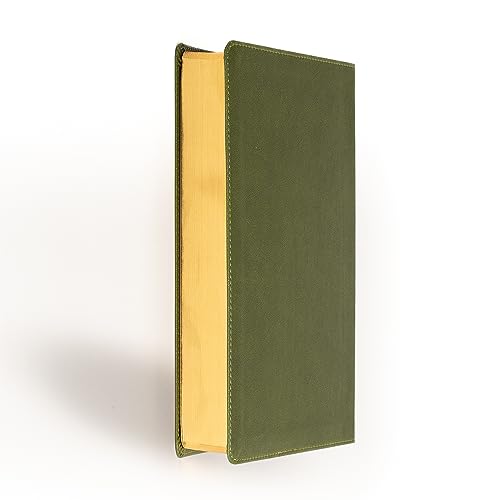 NASB Large Print Personal Size Reference Bible, Olive Leathertouch