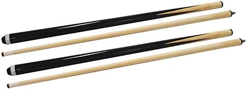 Set of 2 Pool Cues 48" House Cue 2-Piece Billiard Shorty Cues for Children Practice