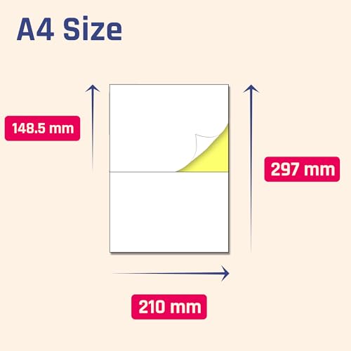 15 Blatt, 30 Stück - Etiketten Selbstklebend Bedruckbar, Klebeetiketten zum Beschriften Versandetiketten A4 (210 x 148,5mm, A5)