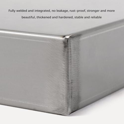 Tray Stainless Steel Tray Rectangular Oil Change Drainage Tray Kitchen Factory Warehouse Garage Drainage Tray Avoid Spillage Platform Tray Moisture Resistant Pallet(40x40x5CM)