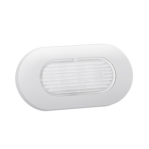 Luce di cortesia per barche, 73 * 38 * 10mm 12V DC Luce di coperta marina Luce di cortesia per barche a LED Luce di cortesia oblunga in acciaio inossidabile