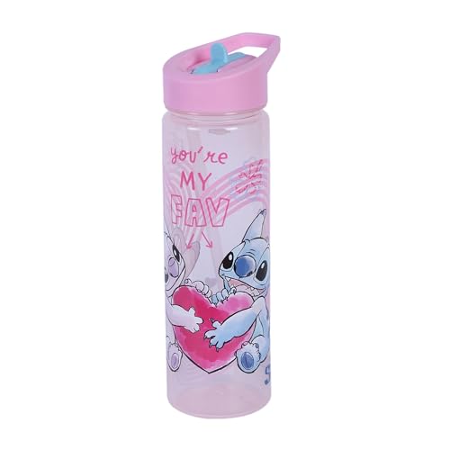 Image of Gluman Water Bottle for Kids | Disney Stitch Patrol Ninos 700 ml Sipper Bottle with Flip-Top Closure | Kids Sipper School Water Bottle | Picnic Bottle | Food Grade | School Bottle for Boys | Leakproof
