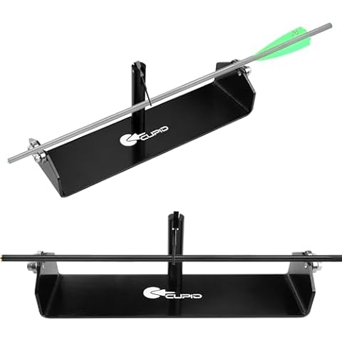 TFFUAM Archery Arrow Spinner Tester, Arrow Squaring Tool, Arrow Roller Straightness Tester Detector Aluminum Alloy Arrow Balance Checker Cutting Tool for Checking Arrows Cover