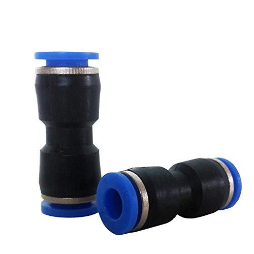 CCH-RUANGUAN, 10pcs PU4 PU5 PU6 PU8 PU10 PU12 PU14 PU16Pneumatic Montaje de 8 mm a 8 mm, Accesorios de tubería Empuje En Conjunto Conector rápido (Size : PU 4) Cover