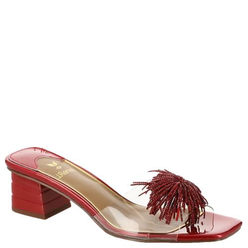 J. Renee Ozara Women's Sandal, 9.5 B(M) US, Red