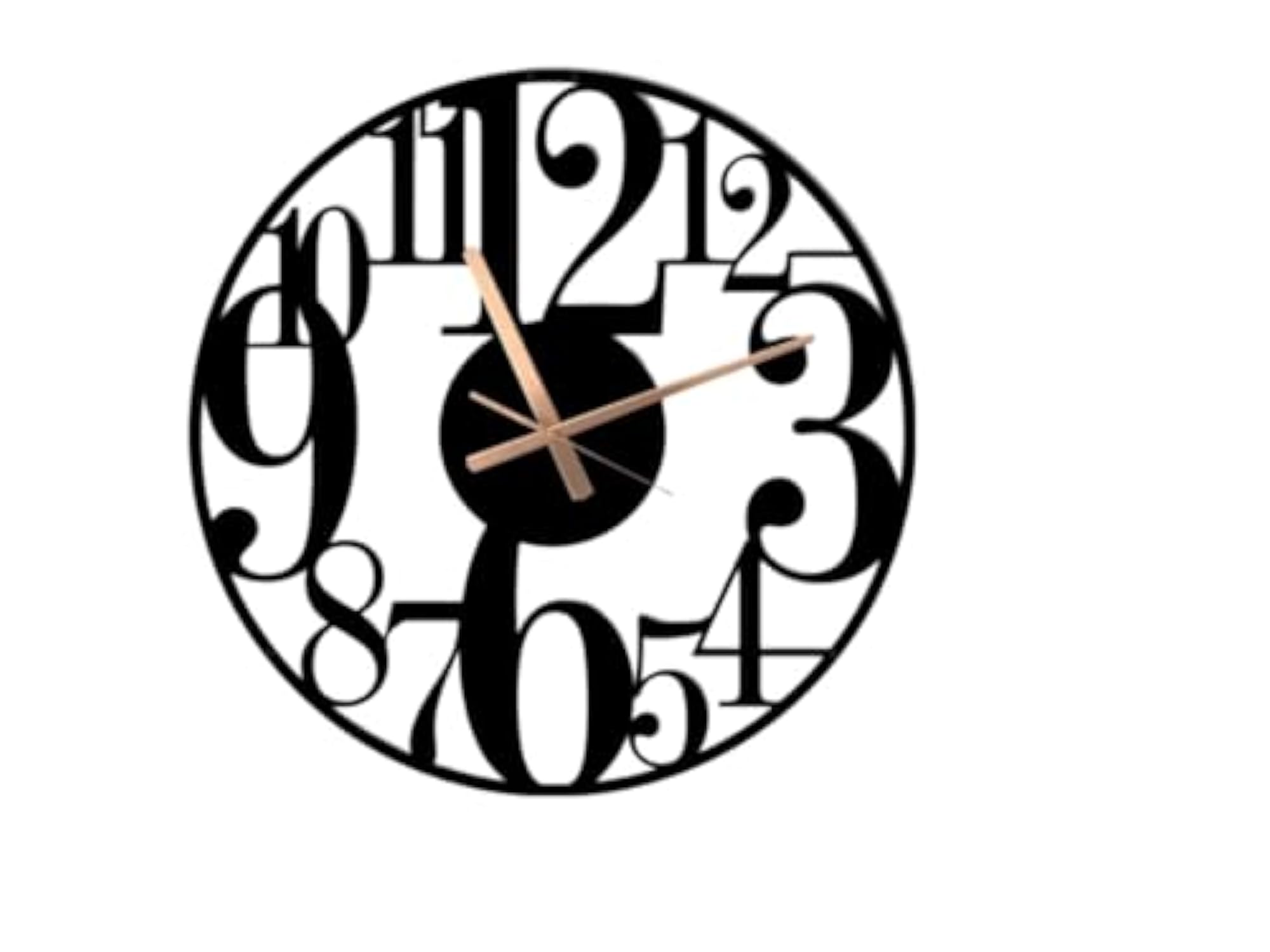 Rustic Metal Wall Clock, Modern Farmhouse Decor