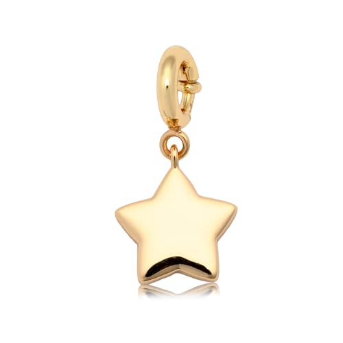 Puffy Star Charm, Customizable Jewelry for Bracelets, Necklaces, Keychains & More