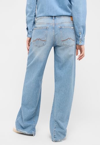 MUSTANG Damen Style Medley Wide Leg Jeans, Blau, 26W / 34L EU Blau – Ansicht 5