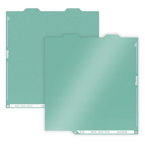 Energy-Saving A1 Mini Cold Build Plate 184 * 184mm Double Sided Glossy+Matte Low-Temperature Print Strong-Adhesion Platform ONLY Compatible with Bambu Lab A1 Mini 3D Printer(No Glue Required)-1PCS