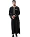 Produktbild Herren Robe Mens Arabic Muslimische Kleidung Männer Thobe mit Langen Ärmeln Arabisch Muslim Wear Dubai Daffah Sultan Saudi Roben Nahen Osten Traditionelle Kostüm