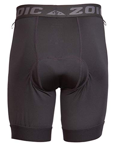 Zoic Kid's Komfy Liner Mountain Bike Mtb Cycle Riding Padded Durable, Moisture Wicking, Black Size Large #TOP2