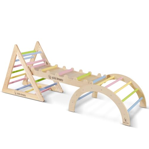 CCLIFE Kletterdreieck mit Rutsche und Kletterbogen ab 1 Jahr 6 in1...