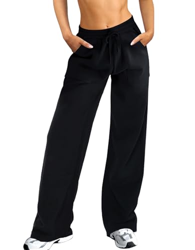 Navneet Jogginghose Damen Baggy Lang Locker Sweatpants Hose Weites Bein...
