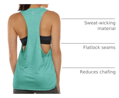 image for icyzone Workout Tank Tops for Women - Running Muscle Tank Sport Exerci