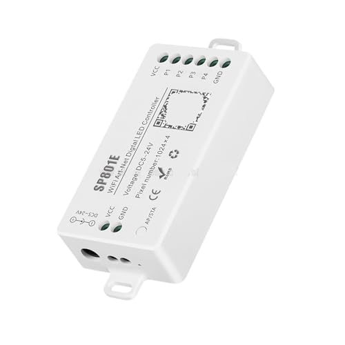 Contrôleur LED SP801E Art-Net DMX pour panneau matriciel et ruban WS2812B DC5-24V