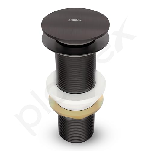 Image of Plantex Pure Brass Pop Up Coupling 5 Inch /Waste Coupling for Wash Basin /Coupling for Drain Out let System Full Thread - Pack of 1 (PVD Grey)