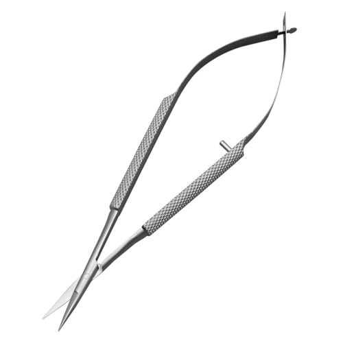 Alnicov Tijeras para cutículas, Kit de Cuidado Profesional con Punta Puntiaguda, Curvada Fina, para Cejas, pestañas, Recorte de uñas y Piel Seca