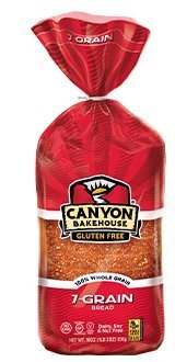 Canyon Bakehouse Gluten Free 7-Grain Sandwich Bread, 18 Oz. (10 Pack) #TOP4