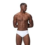 Speedo Men's Swimsuit Brief Comfort Waistband, Mid White, 28