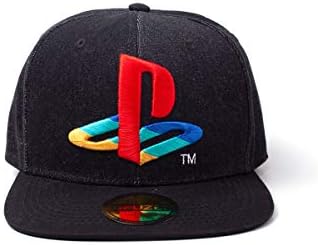 Bioworld - Difuzed Playstation Logo Baseball Cap, Black (Black 000), (Manufacturer's Size: One Size) Unisex