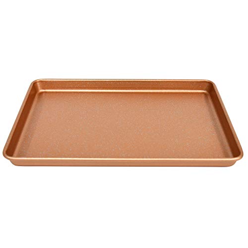 Casaware 13 X 9 X 1-Inch Ultimate Series Commercial Weight Ceramic Non-Stick Coating Cookie/Jelly Roll Pan (Rose Gold Granite) #TOP1