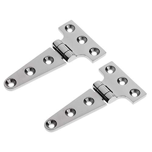T Hinges Heavy Duty 316 Stainless Steel Hinges Marine Strap Hinges Marine Grade Dock Hinges 4 Inch / 6 Inch (4Inch (100Mm)) #TOP15
