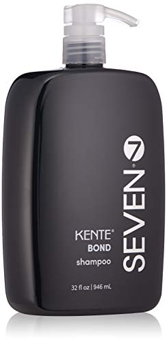 SEVEN Haircare KENTE BOND Shampoo for Split Ends + Damaged Hair, Sulfate Free, Cruelty Free with Green Tea, Guar & Pro Vitamin B5 for Men & Women, Made in USA, 32 oz.