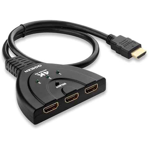 QGECEN Commutateur HDMI 3 Ports Cover