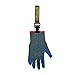 KUNN Safety Work Glove Holder with Keychain Ring and Snap Attached on Tool Belt(Khaki,1 Pack)