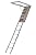 Louisville Ladder 7.8-10.3-Foot Fire Rated Door Aluminium Attic Ladder 25.5" x 54" (Rough Opening), 375-Pound Load Capacity, Type IAA, AL2540MG-FT