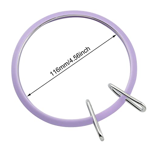 Yyangz Metal Spring Tension Embroidery Hoop Embroidery Tension Shed, Cross Stitch Hoop, Cross Stitch Hoop, Darning Hoops (Purple) #TOP1