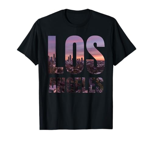 Los Angeles Skyline LA L.A. City California CA - Camiseta de regalo Camiseta