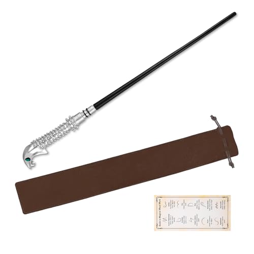 EnchantZone Magic Wizard Wand Resin Witch Sorcerer Wands for Kids Cosplay Party Halloween Costume Accessories, Snake