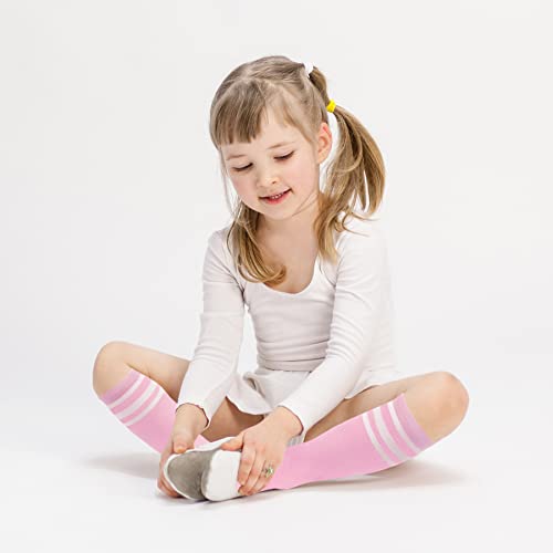 Baby Knee High Socks Baby Girl Knee High Socks Girls Soccer Socks Youth Soccer Socks Girls Toddler Soccer Socks Pink4