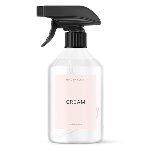 BOHORIA® Raumspray Cream 500ml – pudrig-cremiger Raumduft mit Zitrus & Blüten – Lufterfrischer für Bad & Zuhause – warm, weich & floral – Made in EU (500ml, Cream)