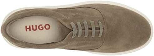 HUGO Full Suede Lace Up Sneaker Stone Beige | Image 4