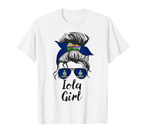 Iola Kansas Women Girl T-Shirt Iola Kansas Women Girl T-Shirt