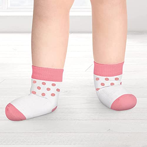 Rising Star Kids Socks for Girls Boys Toddler Cotton Crew Socks for 2T-5T with Grippers or for Children 6T-10T without Grips3