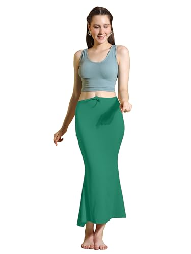 Image of Amazon Brand - Anarva Women Cotton Blended Saree Shapewear Regular Petticoat Skirt For Saree
