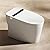 BONSAM Smart Toilet with Auto Open/Close Lid, Modern Tankless Toilet with Bidet Built In, One Piece Toilet with Foot Kick Operation, Remote Control (Auto Flush, Auto Flush)