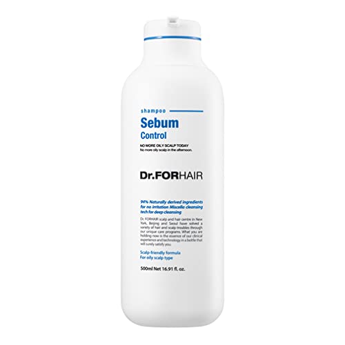 Dr.FORHAIR Sebum Control Shampoo 16.91 fl oz 500 ml for Oily Scalp pH Balanced Clarifying Purifying Hair Care Deep Cleansing Treatment Paraben Silicone Sulfates Free