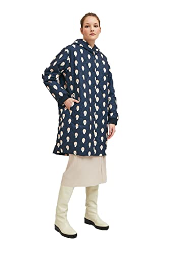 Manteau style husky long rembourré Compania imprimé œufs durs 38