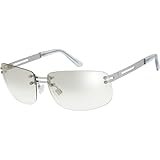 The Fresh Minimalist Rimless Sunglasses for Men Women - Exquisite Packaging - FR1M4012 (MC-Silver, Clear Grey Gradient)