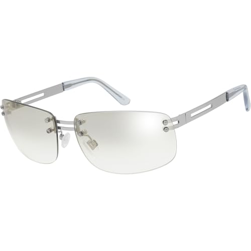 The Fresh Minimalist Rimless Sunglasses for Men Women - Exquisite Packaging - FR1M4012 (MC-Silver, Clear Grey Gradient)