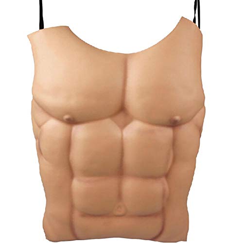 Casecover Muscle Faux Props Halloween Cosplay Costume Faux Ventre Poitrine Maquillage Drôle Poitrine Halloween Party Decoration