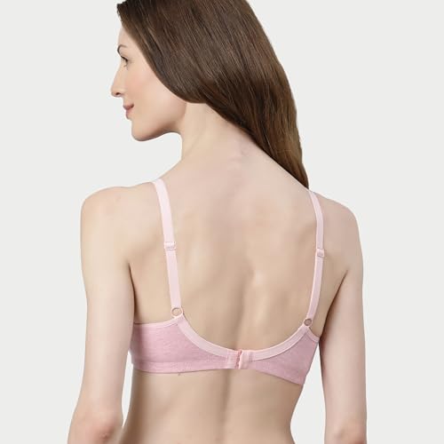 Image of Enamor AB75 M Frame No Bounce Full Support Cotton Bra for Women - Non-Padded Non-Wired & Full Coverage with Cooling Technology | Available in Solid Colours