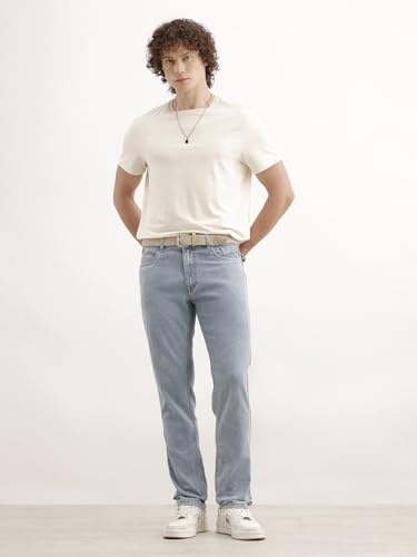 Image of WROGN Men's Cotton Stretch Jeans | Solid | Slim Fit