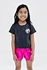 Barbie Little Girls Crop Top T-Shirt and Metallic ... #1